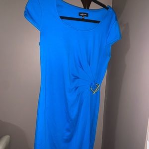 Spense Royal Blue Dress With Gold Buckle
